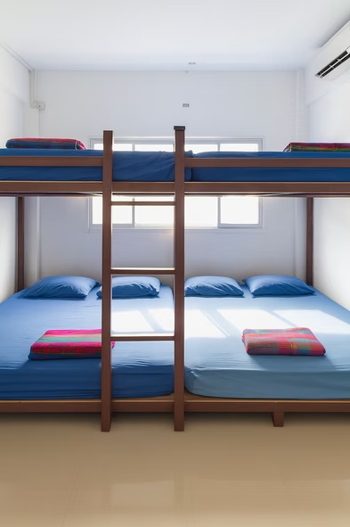 ห้องพักรวม SC House Hostel Cha-am ห้องพักรวมราคาประหยัดสำหรับหมู่คณะ เริ่มต้น 150 บาทต่อคน ชะอำ